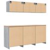 vidaXL Garage Cabinets 6 pcs Grey Sonoma Engineered Wood