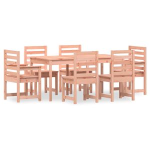 vidaXL 7 Piece Garden Dining Set Solid Wood Douglas