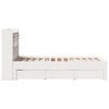 vidaXL Bookcase Bed without Mattress White 90x200 cm Solid Wood Pine
