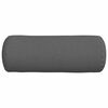 vidaXL Bolster Pillows 2 pcs Dark Grey Ø 25 x 70 cm Fabric