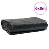 vidaXL Tarpaulin Anthracite 6x8 m 650 g/m&sup2;
