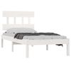 vidaXL Bed Frame without Mattress White 100x200 cm Solid Wood