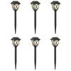vidaXL Outdoor Solar Lights with Ground Spike 6 pcs Warm White 42 cm