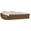 vidaXL Bed Frame without Mattress with Drawers Honey Brown 160x200 cm