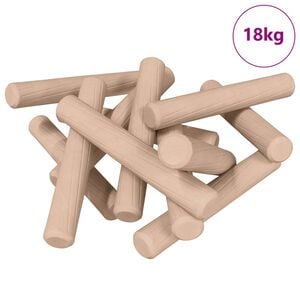 vidaXL Wooden Dowels 24000 pcs Brown Solid wood