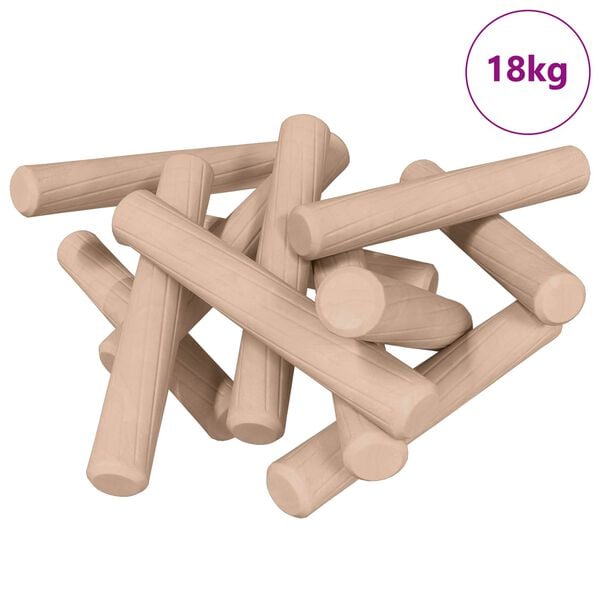 vidaXL Wooden Dowels 24000 pcs Brown Solid wood