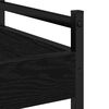vidaXL Kitchen Trolley Black oak 50 x 30 x 70 cm Engineered Wood