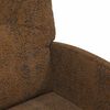 vidaXL Dining Chairs 2 pcs Brown 57 x 67 x 95 cm Faux suede leather