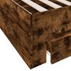 vidaXL Bed Frame with Drawers without Mattress Smoked Oak 120x190 cm Small Double