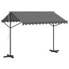 vidaXL Free Standing Awning Grey 3 x 3 m Polyester