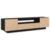 vidaXL TV Cabinet Black 160 x 35 x 40 cm Engineered Wood
