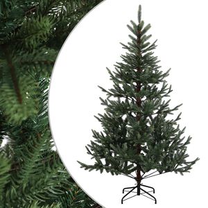 vidaXL Artificial Hinged Christmas Tree 120 cm PVC and Metal Green