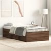 vidaXL Bed Frame without Mattress Brown Oak 90x200 cm
