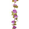 vidaXL Christmas Flower Garlands 6 pcs Light Purple 250 cm