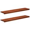 vidaXL Stair Treads 2 pcs 120 x 25 x 2 cm Brown Solid Beech Wood