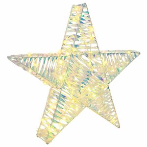 vidaXL 3D Star 50 LEDs Warm white 55 x 52.5 x 9 cm PET