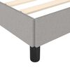 vidaXL Bed Frame without Mattress Light Grey Super King Fabric