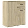 vidaXL Sideboards 2 pcs Sonoma Oak 60x31x70 cm Engineered Wood