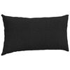 vidaXL Sofa Pillows 2 pcs Black 80 x 40 cm Fabric