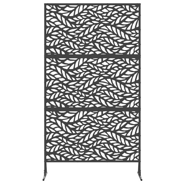 vidaXL Privacy Screen Black 100 x 50 x 180 cm Steel