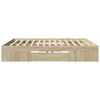 vidaXL Bed Frame without Mattress Sonoma Oak 200x200 cm Engineered Wood