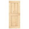 vidaXL Sliding Door with Hardware Set 85x210 cm Solid Wood Pine