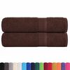vidaXL Shower Towels "FROGN" 2 pcs Brown 70x140 cm 360 gsm