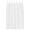 vidaXL Voile Curtain with Curtains 2 pcs White 175 x 140 cm Polyester