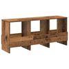 vidaXL Magazine Rack Old Wood 102 x 30 x 45 cm
