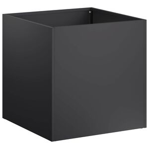 vidaXL Garden Planter Black 35 x 35 x 35 cm Cold-rolled Steel