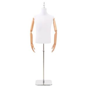 vidaXL Adjustable 170-218 cm Mannequin with Base Male PP White