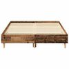 vidaXL Bed Frame No Mattress Old Wood 120x200 cm Engineered Wood