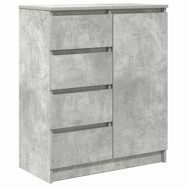vidaXL Sideboard with Drawers Concrete Grey 71x35x84 cm Engineered Wood