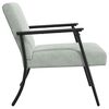 vidaXL Armchair Light Grey 59 x 75 x 78 cm Velvet