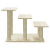 vidaXL Cat Tree with Sisal Scratching Posts Cream 50.5 cm