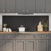 vidaXL Kitchen Backsplash 2 pcs Black 90 x 60 cm Tempered Glass