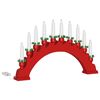 vidaXL Christmas Candle Arch with 10 LED Candles Red 47 x 5 x 29 cm