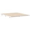 vidaXL Floor Bed Frame White 200 x 210 cm Solid pine wood