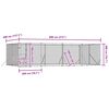 vidaXL Outdoor Dog Kennel Silver 8x4x2 m Galvanised Steel