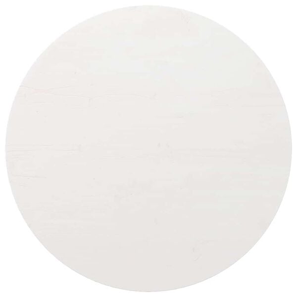 vidaXL Table Top White &Oslash;80x2.5 cm Solid Wood Pine