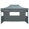 vidaXL Party Tent Folding Anthracite 291 x 431 x 315 cm Oxford Fabric