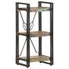 vidaXL 3-Tier Bookcase 40x30x80 cm Solid Reclaimed Wood