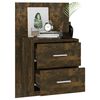 vidaXL Wall-mounted Bedside Cabinets 2 pcs Smoked Oak