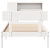 vidaXL Bookcase Bed without Mattress White 75x190 cm Small Single Solid Wood Pine