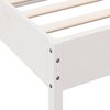 vidaXL Bed Frame without Mattress White 100x200 cm Solid Wood Pine