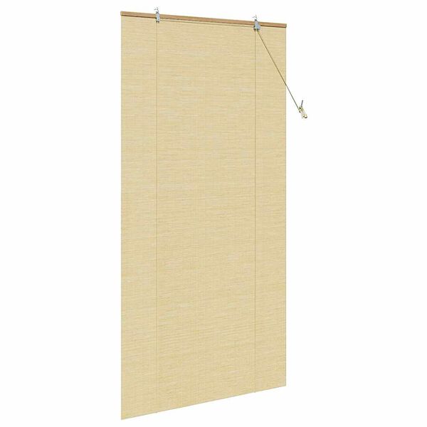 vidaXL Roller Blind with Curtains Manual Nature 100 x 220 cm Bamboo