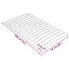 vidaXL Bed Slats Replacement with 17 Slats 70x200 cm