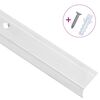 vidaXL Stair Nosings in L-shape 5 pcs Aluminium 90 cm Silver