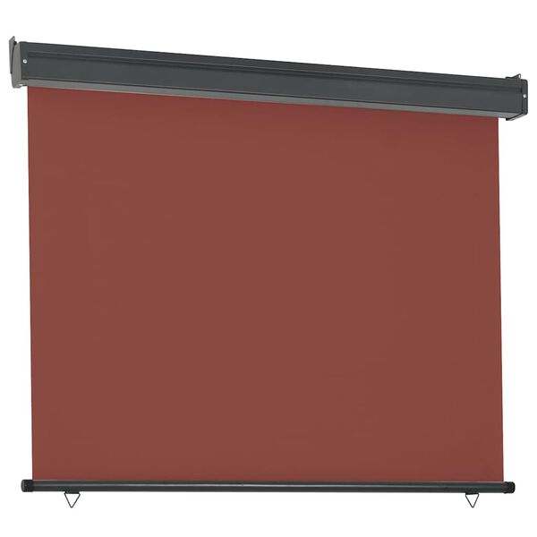 vidaXL Balcony Side Awning 125x250 cm Brown