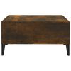 vidaXL Coffee Table Smoked Oak 60x60x30 cm Engineered Wood